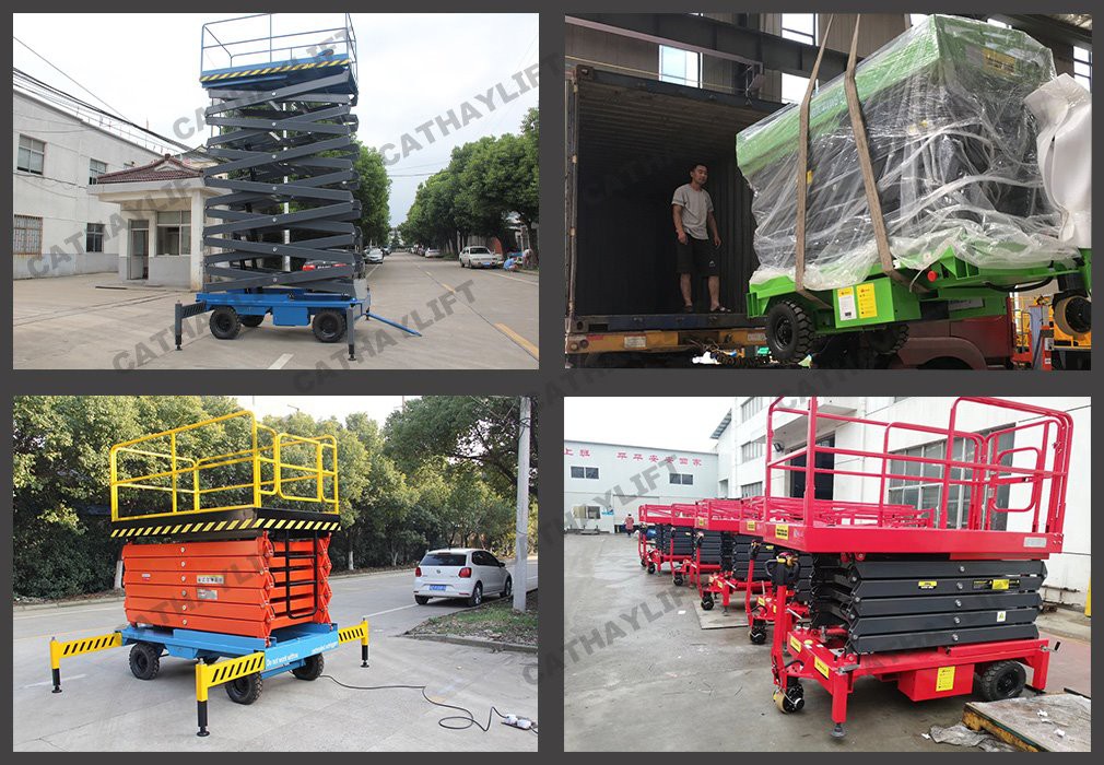 electric hydraulic scissor lift-real order