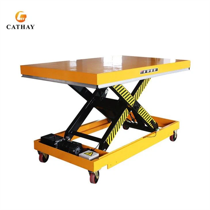scissor lift table wheels
